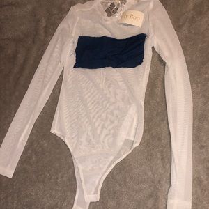 White long sleeve bodysuit